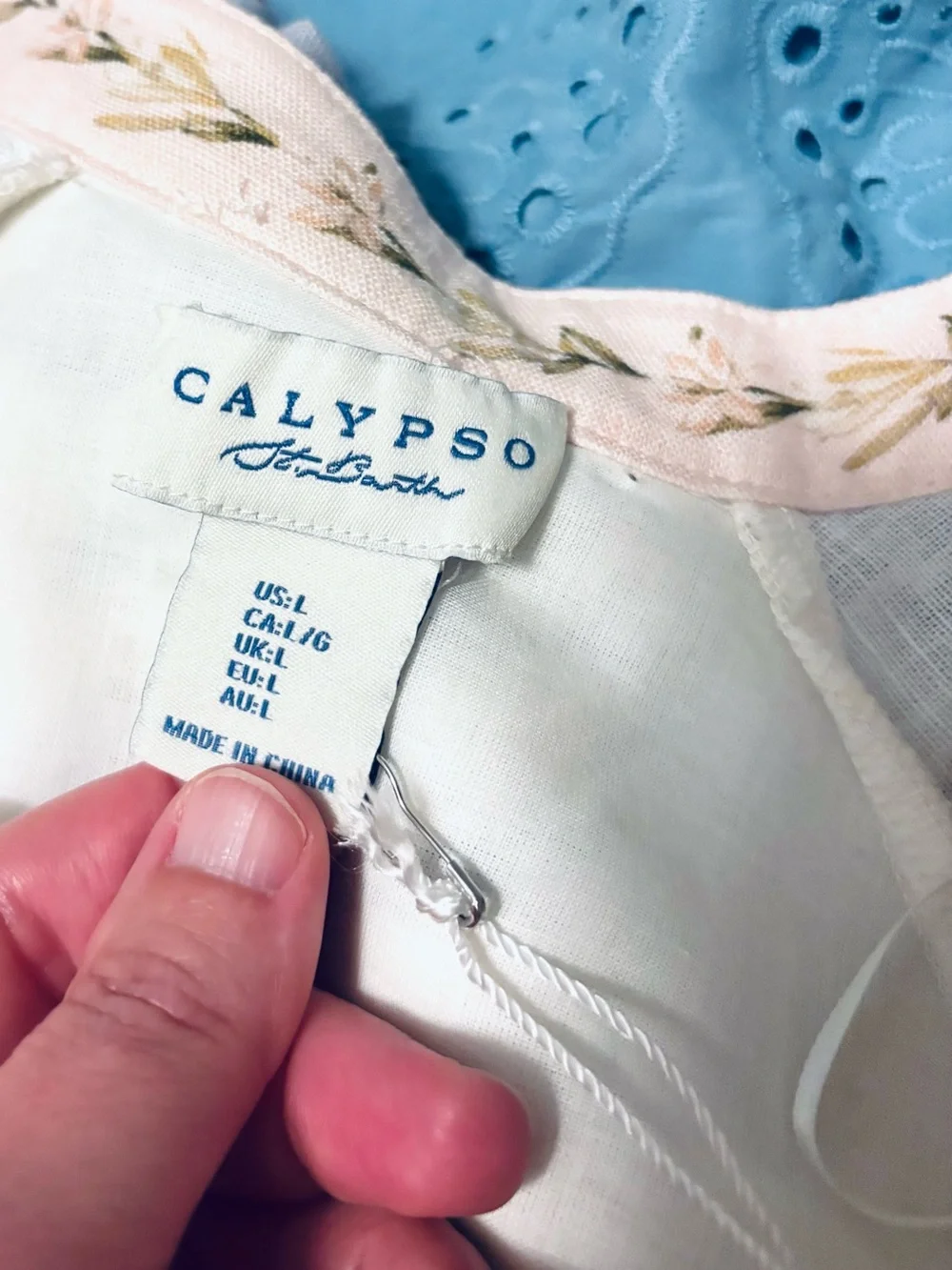❗️Calypso St. Barth Cream Floral Embroidered Midi Dress NWT $425! - Picture 8 of 9